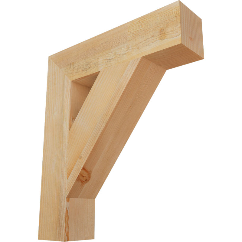 Support de bloc traditionnel, Douglas (sciage brut), H 30 po x l 6 po x P 26 po