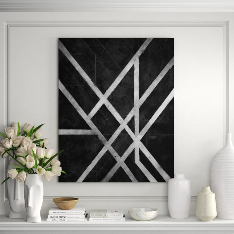 Silver Sheets I Print by Bobby Berk, Image Brush Gel, 30" H x 24" W x 1.5" D