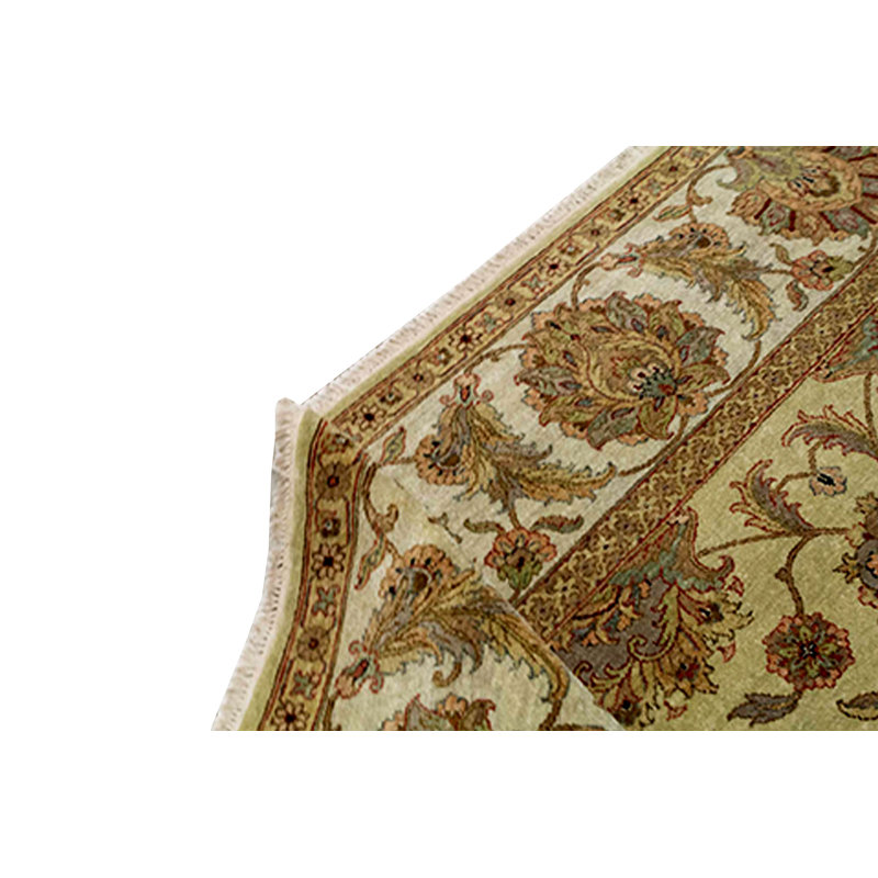 Wool Oriental Area Rug in Brown