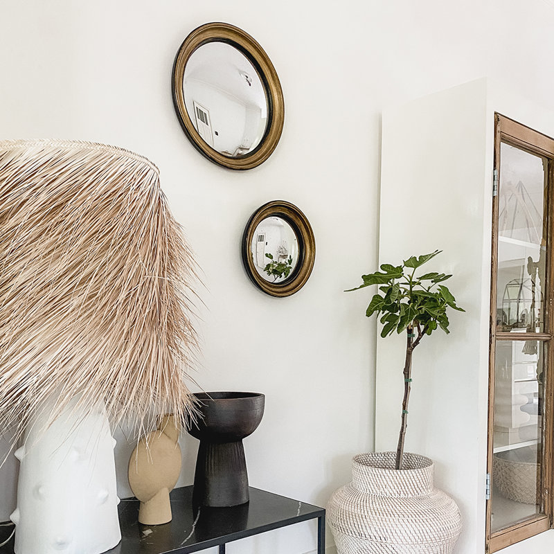 Bellaire Convex Wall Mirror, 33cm H x 33cm W