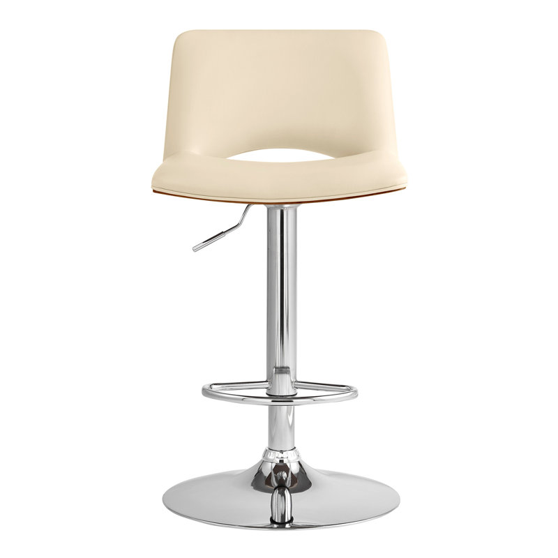 Tabouret pivotant à hauteur réglable, Crème