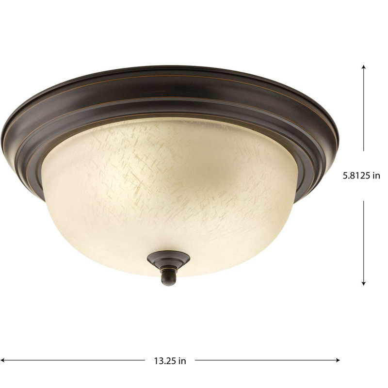 Plafonnier encastré simple bol 13,25 po Rexroad