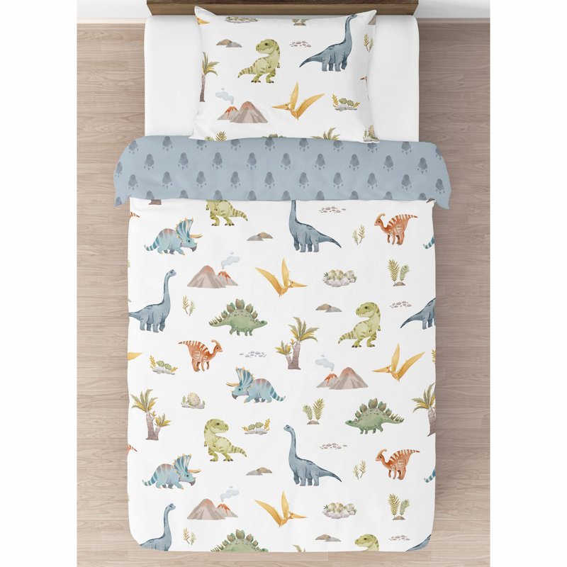 Ensemble d'édredon pour lit simple en microfibre brossée 2 pièces
