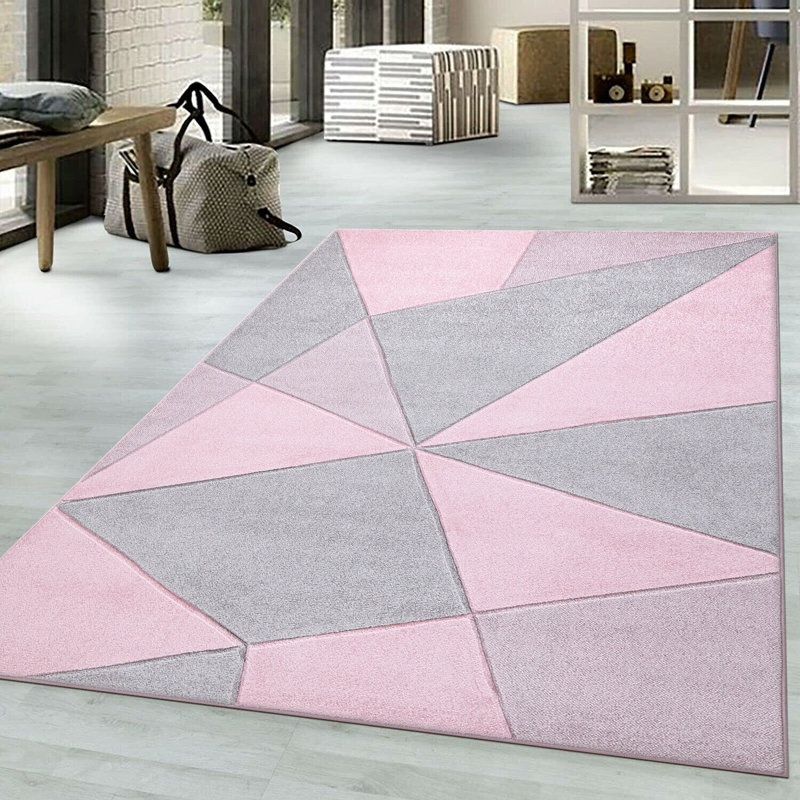 Dayanara Geometric Area Rug, Rectangle 80 x 150cm