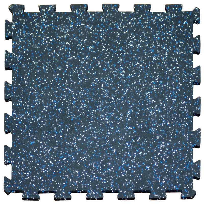 Carreaux de caoutchouc «ReUz» - 6 mm x 20 po x 20 po, Noir