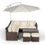 Yancey 5 Seater Rattan Corner Sofa Set