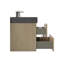 Meuble-lavabo de salle de bain 36 po - Chêne naturel, compartiments de rangement spacieux, unité de rangement spacieuse à fonctionnement silencieux, système silencieux