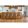 Chic Slat Back Wooden Counter Stools with Upholstered Seats