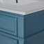 Ensemble de meuble-lavabo 30 po avec lavabo en résine, ensemble de meuble-lavabo autoportant avec tablette de rangement, armoire de rangement
