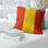 Coussin décoratif rayé - Inspiré de Calgary, aspect hockey moderne