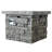 30" Outdoor Square Mgo Propane Fire Pit - 40,000 BTU, Grey-1186003890-1186003895