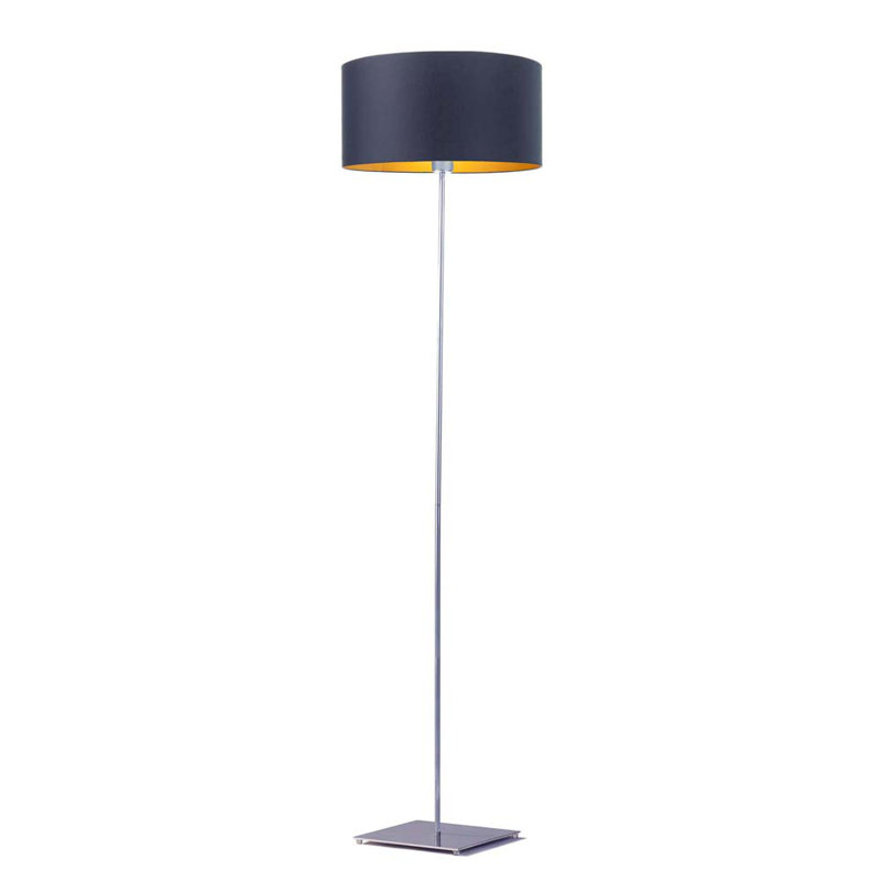 Eadey 156cm Traditional Floor Lamp, Dark Grey, Dark Grey