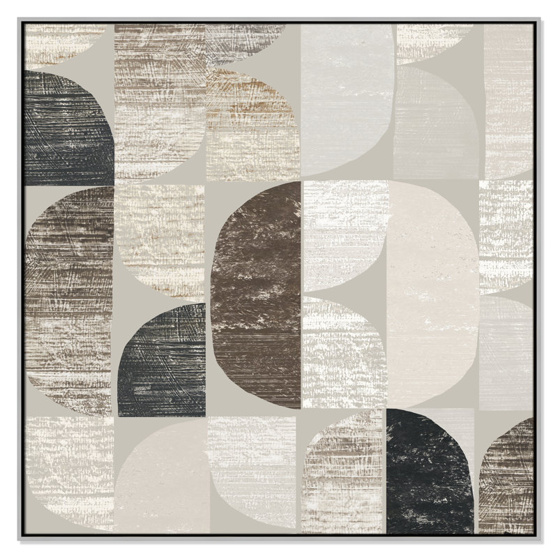 Shape and Form II - Square Version Print par Tom Reeves, Argent, H 46,5 po x l 46,5 po