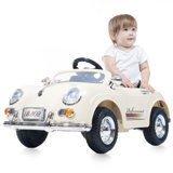 Classic Car for Kids with Remote - 6V Battery Powered Ride On Toy with Lights and AUX Port by Lil' Rider
