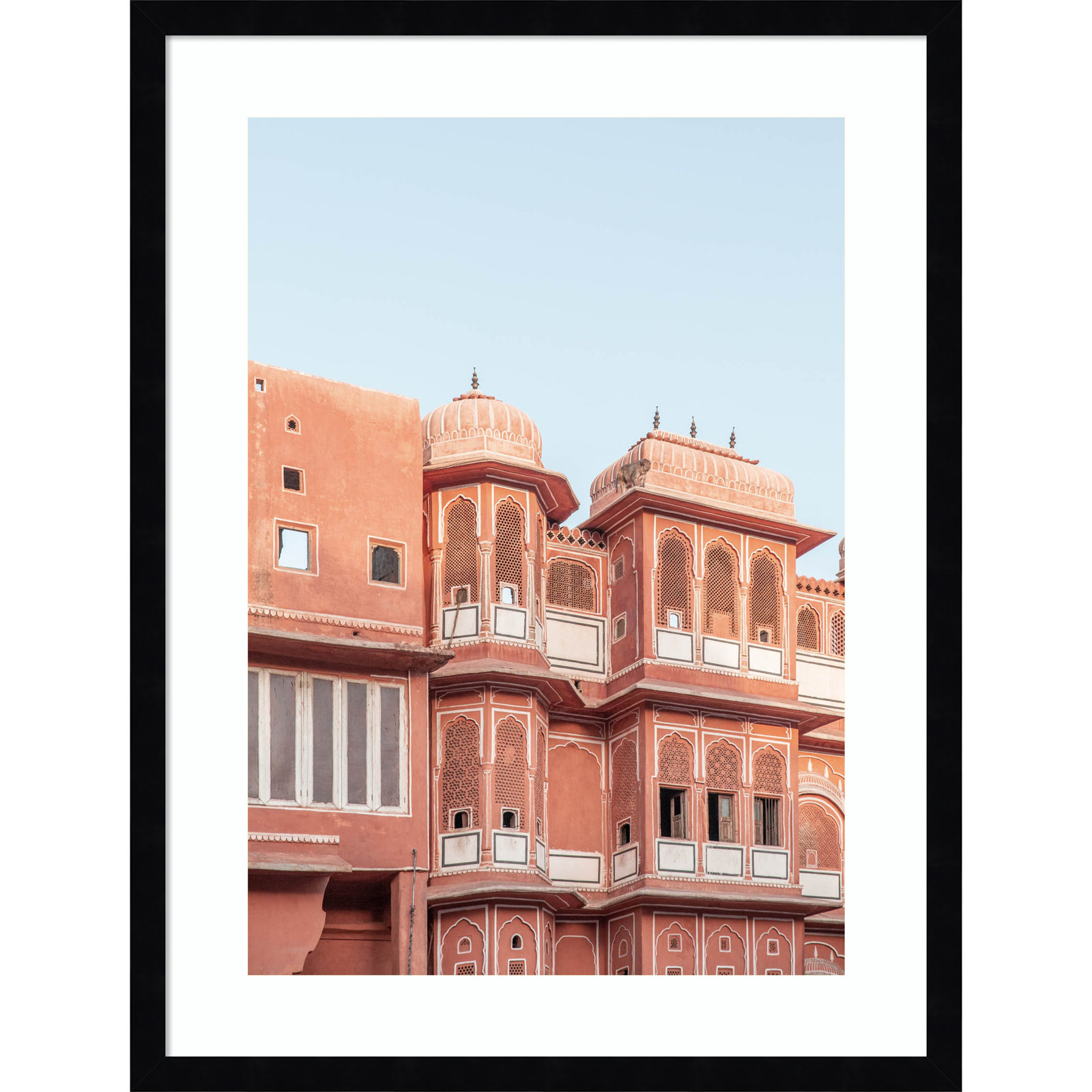 Daisey "Pink Palace" Print, Black, 25" H x 19" W