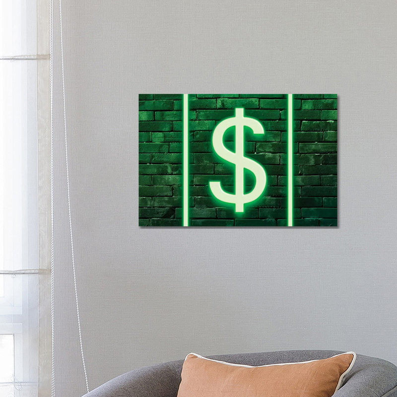 Dollars 1 Piece Wrapped Canvas Wall Art, 66.04 cm H x 45.72 cm W x 3.175 cm D