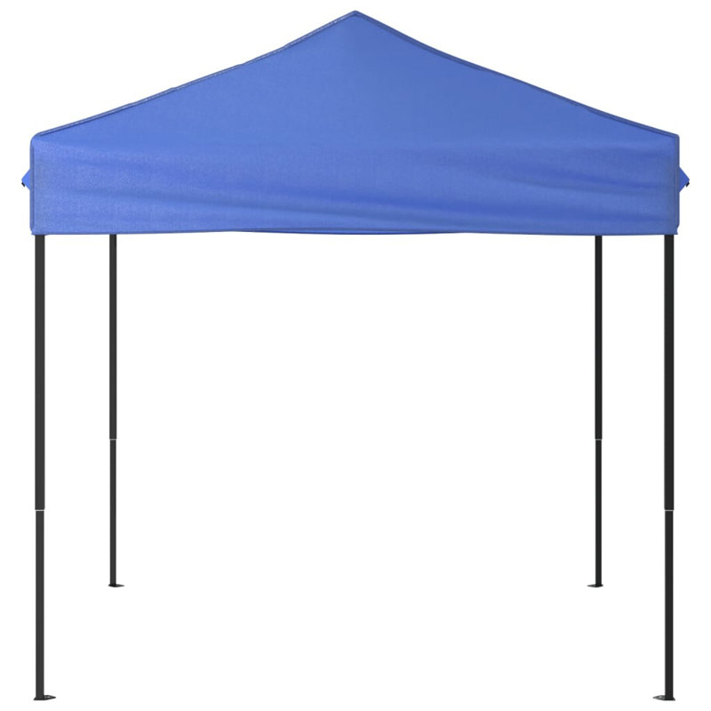 Anaberta 1.95m x 1.95m Steel Party Tent, Black, Blue