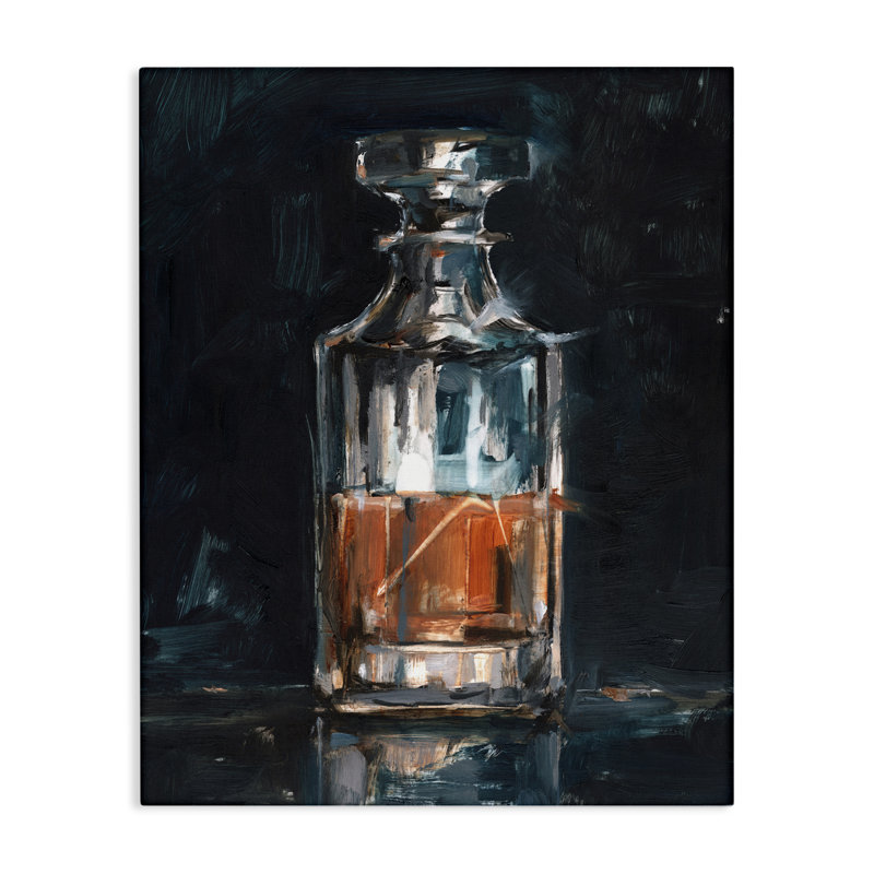 «Bar Whiskey Decanter», art mural sur toile par Ethan Harper, H 20 po x l 16 po