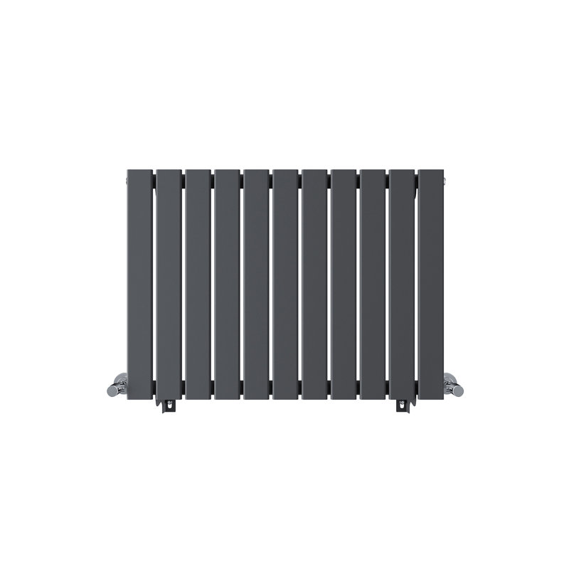 Sydnee Horizontal Designer Radiator, Anthracite, 60cm H x 83.6cm W x 4.9cm D