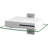 ToccoLeggero 11'' H x 15'' W Metal And Glass Shelf-88990828