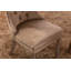 Ensemble de 2 pièces, chaise de salle à manger en bois massif touffeté kaki avec garniture cloutée
