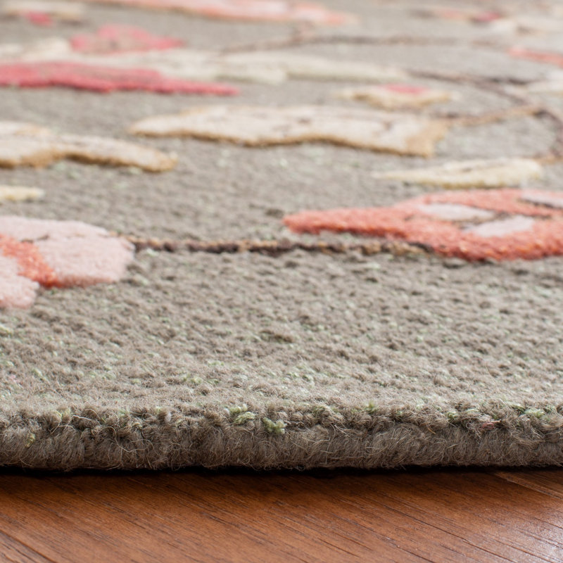 Tapis en laine / viscose touffeté à la main Coreatha Martha Stewart noir Francesca, Rectangle 9 pi x 12 pi