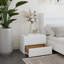Ensemble de chambre à coucher avec lit plateforme flottant 3 pièces Keeso-1124940755-1124940753