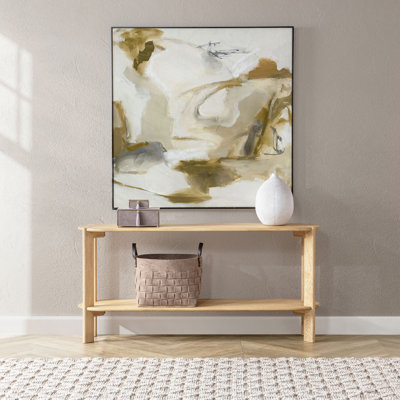 Kering Oak Wood Oval Console Table by Classic Home