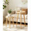 Support à plante Mid-Century moderne avec plateau surélevé - support pour plante d'intérieur en bois robuste et table d'appoint pour la décoration intérieure, assemblage sans outil