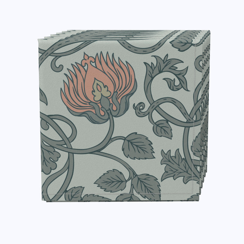 Cange 100% Cotton Floral Square Napkin