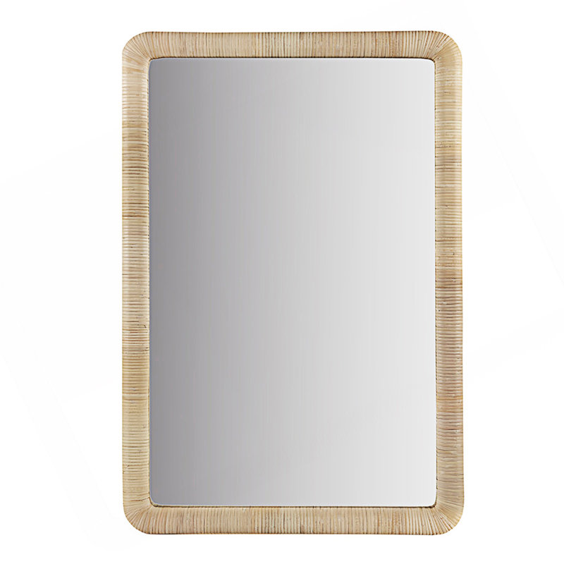 Natural Rattan Rectangle Wall Mirror