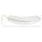 CosmoLiving by Cosmopolitan White Polystone Feather Bird Home Wall Decor-19723100