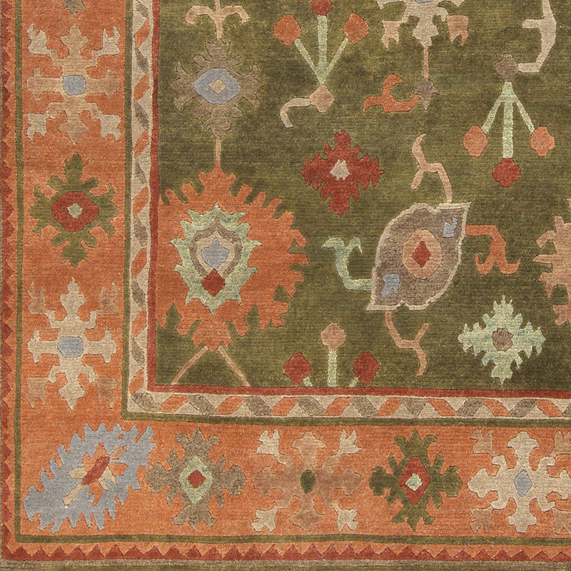 Dunnigan Wool Oriental Indoor Rug, Rectangle 9' x 13'