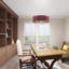 Lustre tambour à abat-jour Berthine-957907448