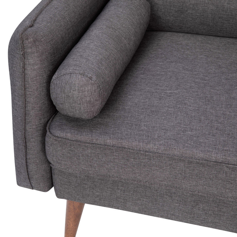 Causeuse Jekeria, Faux lin gris pierre