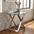 Yan Glass Top End Table
