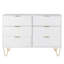 Marable 6 Drawer 100.1cm W Double Dresser-1233076991