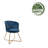 18.91'' H Velvet Upholstered Armchair-972441174-982052945