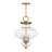 Lakresha 3-Light Pendant in Warm Brass