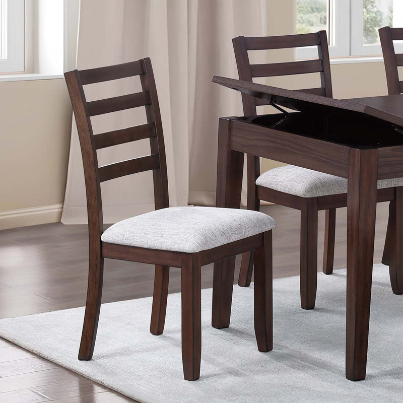 Ensemble de salle à manger 6 pièces de style contemporain avec banc de rangement et 4 chaises d'appoint
