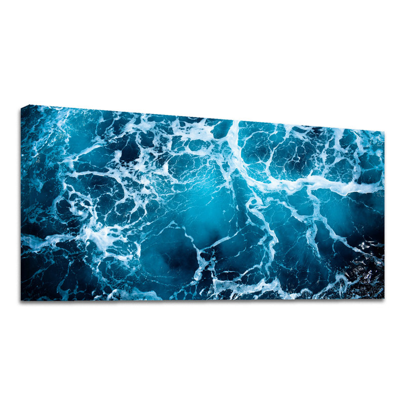 «Abstract Sea Wave», reproduction sur toile encadrée, H 24 po x l 48 po x P 2 po