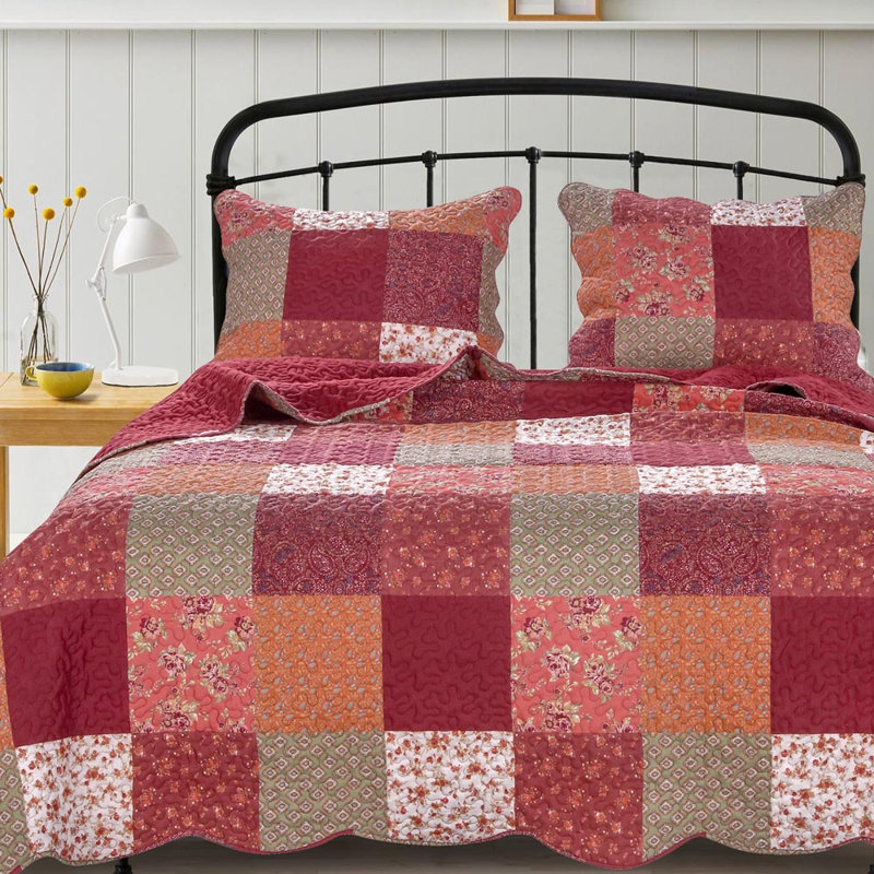 Greenland Home Fasions Country Fair Red King Sham, 20x36