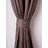 Decorative Grommet Curtains, 360 GSM Poly Cotton Jacquard Fabric, Plain Solid Textured, Light Gold, 48" x 108", Set of 2 Panel-982951359-982951345