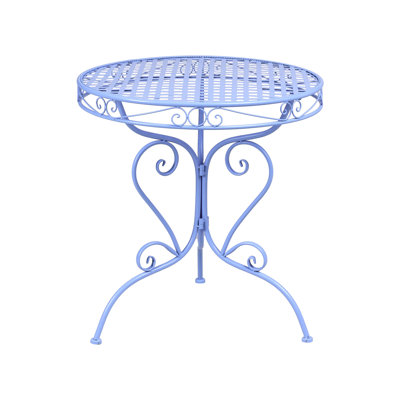 Round Metal Outdoor Bistro Table , 70cm W 70cm D