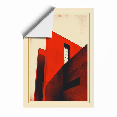 Angular Structures Industrial - Framed Print