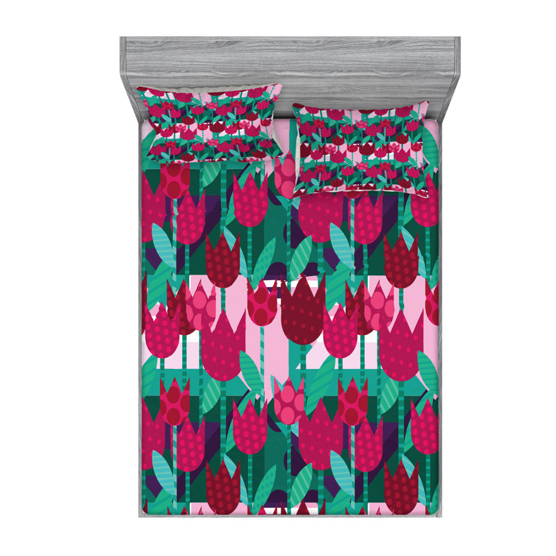 Microfiber Sheet Set, Queen Sheet Set with Fitted Sheet
