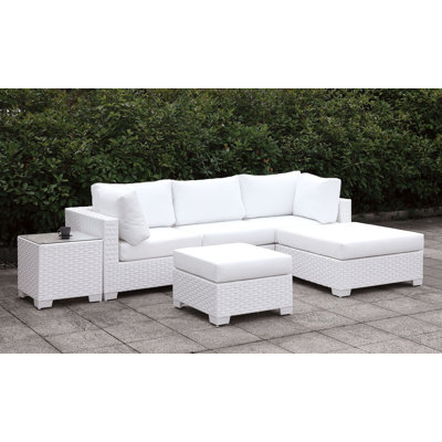 Ensemble de conversation à assise profonde et coussins 6 pièces Darroch