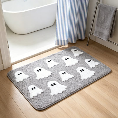 Paillasson d'Halloween, tapis d'Halloween 23,6 x 15,7 po, tapis de porte de bienvenue lavable antidérapant, tapis d'automne de l'Action de grâce pour la décoration de la salle de bain