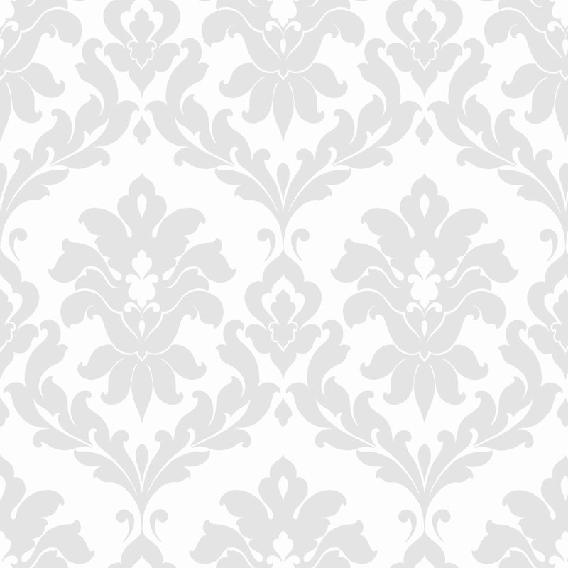 Positano 10m x 52.8cm Matte Wallpaper Roll, Off White/Grey