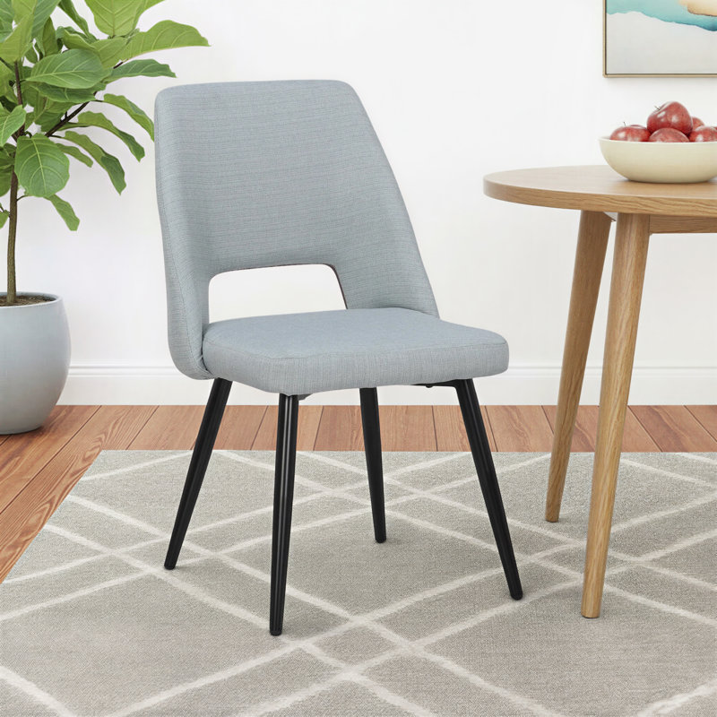 Chaise d'appoint Alizai, Bleu gris